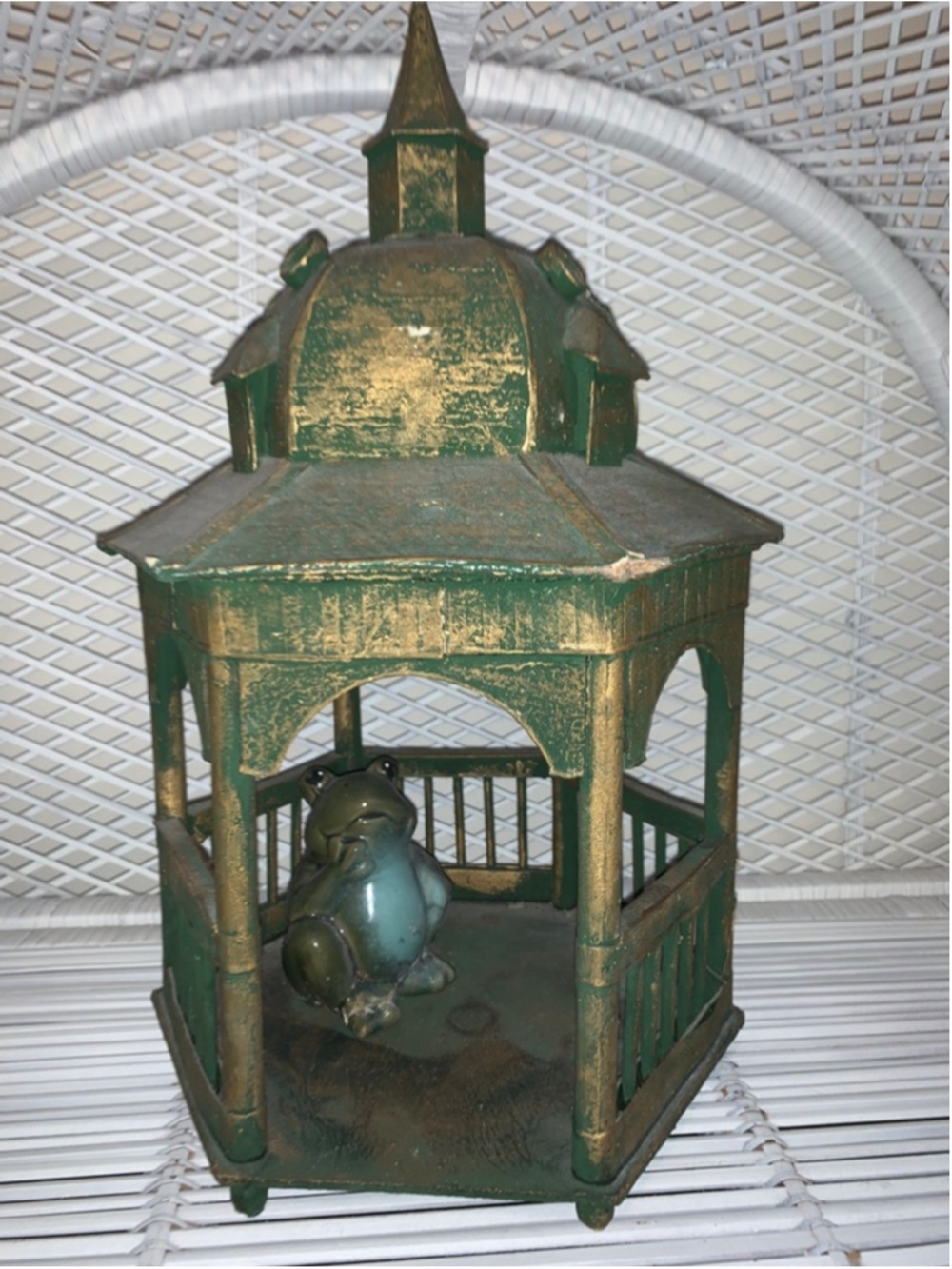 Unbranded Green Gold Gazebo Decor One Size